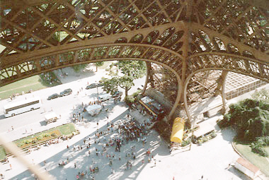 Auf der 1. Plattform des Eiffelturms