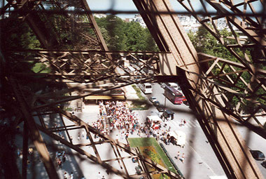 Michaels Blick vom Eiffelturm