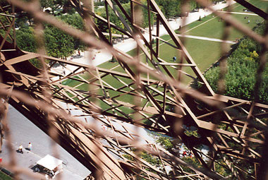 Michaels Blick vom Eiffelturm aufs Marsfeld