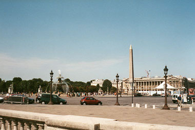 Der Place de la Concorde mit dem Luxor-Obelisken